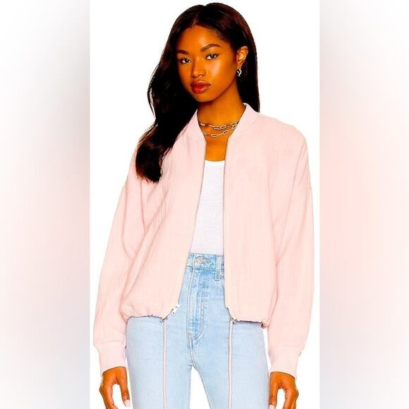 Steve Madden Woman’s Jacket XXL Bomber Lightweight Pink - Picture 2 of 10